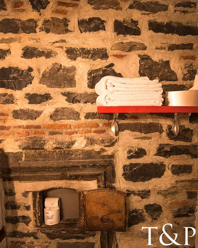 Historic Bathroom at the Auberge Place D'Armes