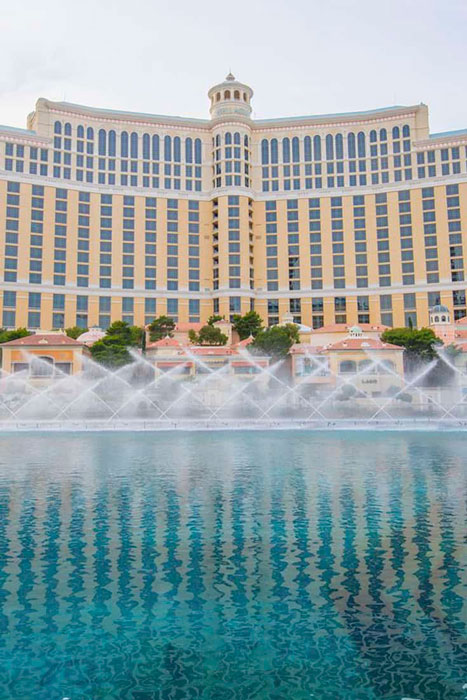 Bellagio hotel and fountains