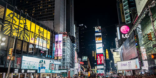 Times Square In August - She's Catching Flights