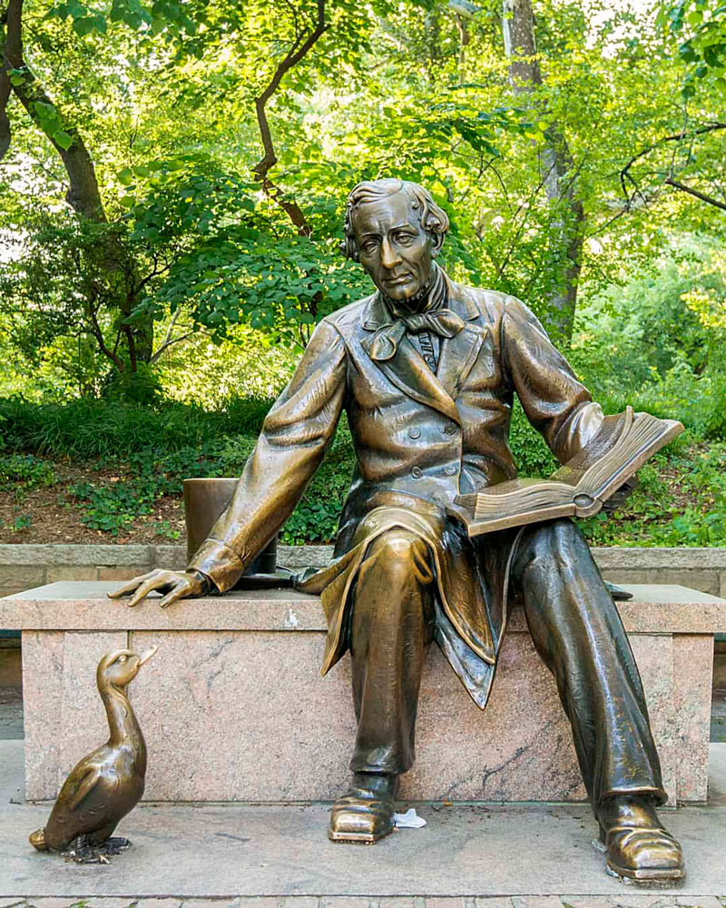 Hans Christian Andersen statue at Central Park