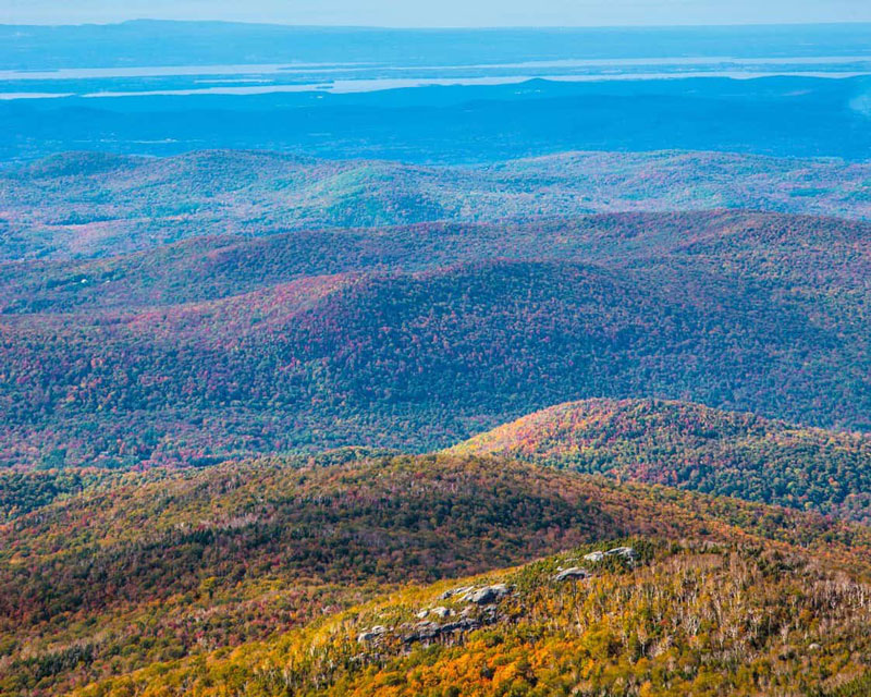 Top of Mount Mansfield Stowe Vermont