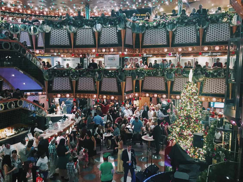 Celebrating Christmas on a cruise ship