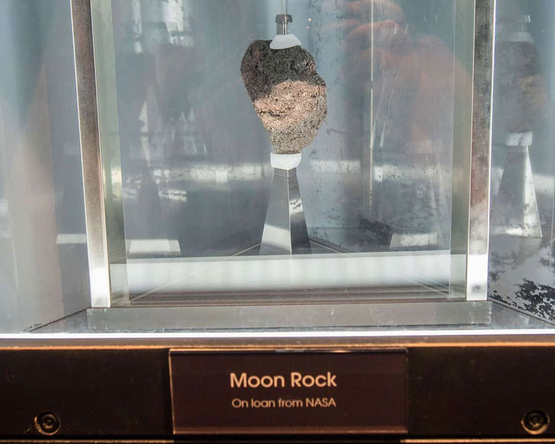 Moon rock from NASA at the Toronto Science Centre