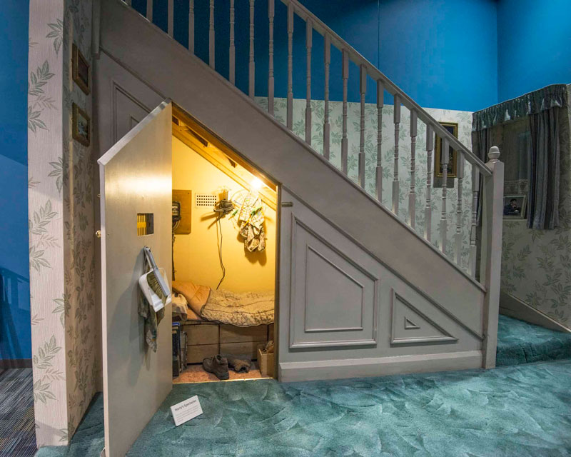 Harry Potter's cupboard under the stairs
