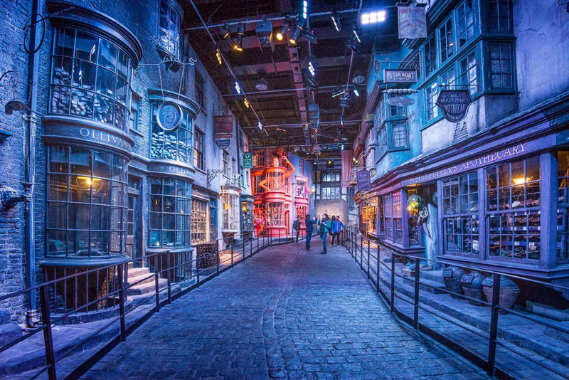 The set for Diagon Alley