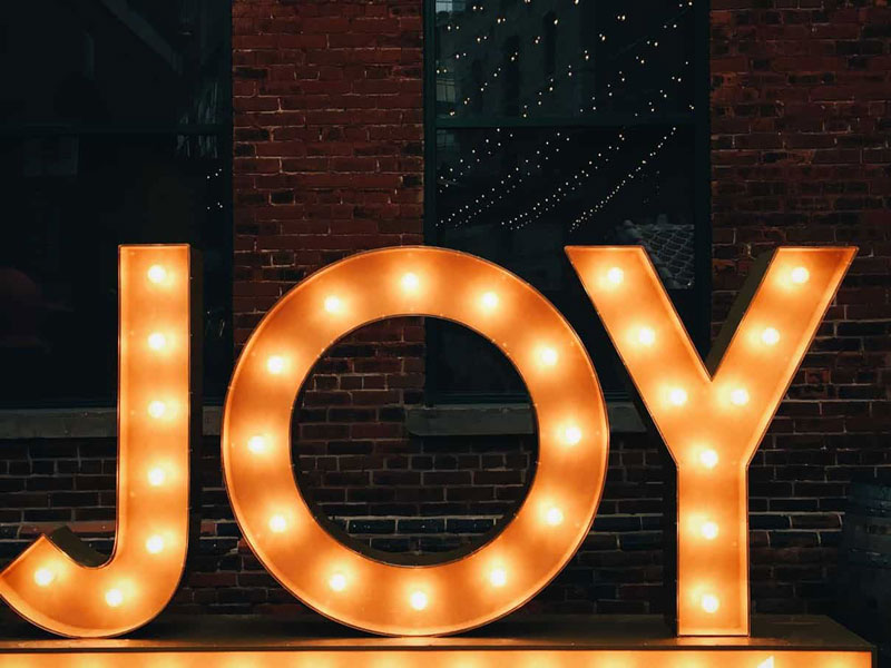JOY sign at Toronto Christmas Market