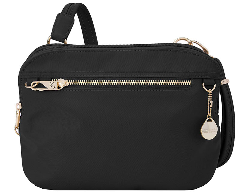 Black crossbody purse for travel