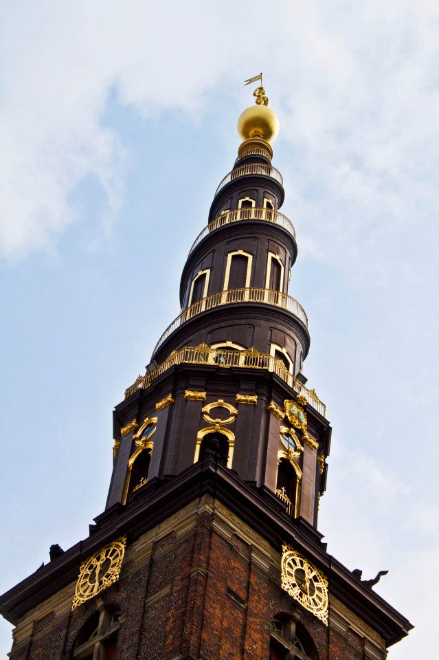 Our Saviour's Church tower in Copenhagen