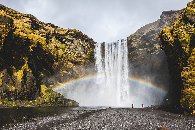 Iceland waterfall