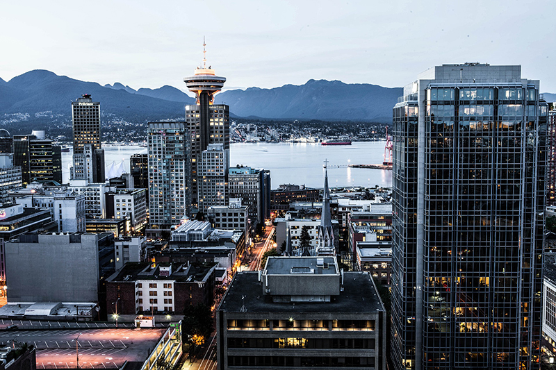 Vancouver Canada skyline: Best Solo Female Travel Destinations